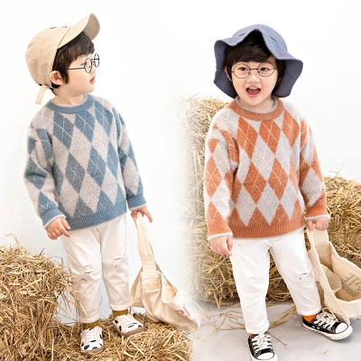 China Boys Crewneck Anti Shrink Pullover Sweater Soft Winter Tops Baby Toddler Boy Knitwear Warm Sweater Autumn Winter Long Sleeve Knit Sweater for sale