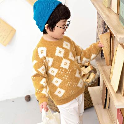 China New Design Children Pom Poms Anti Shrink Soft Pullover Sweater Kids Boys Warm Knitted Pullover Tops Clothes Kids Knitwear Sweatshirt for sale