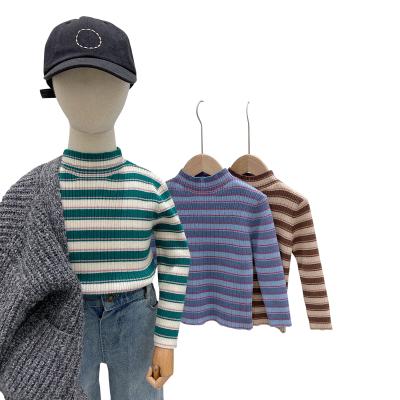 China 2021 Anti-Shrink New Fashion Toddler Baby Boy Knit Sweater Pullover Sweatshirt Warm Long Sleeve Shirt Tops Autumn Winter Knitted Clothes for sale