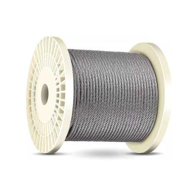 China Construction 1-10 Mm Galvanized Steel Wire Rope 1*19 7*7 1*7 Packed In Coil for sale