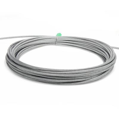 China MANUFACTURING 1x19 Steel Wire Rope High Quality Hot dip Galvanized 0.8mm - 7mm Manufacturer of Steel Wire Rope for sale