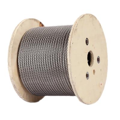 China Marine Fishing 304 316 Stainless Steel Wire Rope Cable 7*19 6mm 8mm 10mm Winch Cable for sale