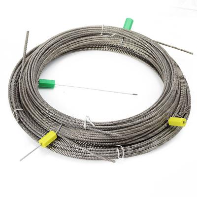 China Construction 304 316 Stainless Steel Wire Rope 7X7 6mm Stainless Cable for sale