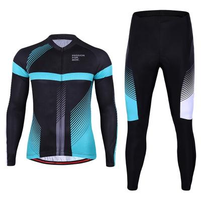 China OEM Breathable Winter Men Cycling Suits Long Sleeves Mountain Bike Jersey Cycling Bicycle Wears On Sale for sale