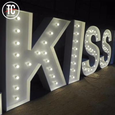 China Wedding Weeding Large Big Marquee Giant Love Letters LED Light Up Letters for sale