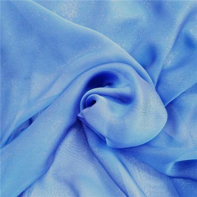 China 2021 Prime Tear-resistant 100% Polyester Plain Dyed Soft Chiffon Fabric For Blouses for sale