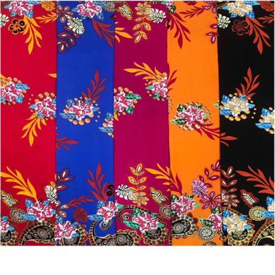 China Sustainable nice price best quality textiles palin rayon fabric flower rayon viscous crepe fabric for sale