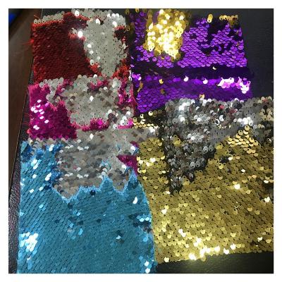 China Shrink-Resistant Sexy Reversible Sequin Pronm Evening Dresses Sequin Fabric for sale