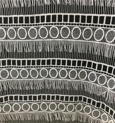 China Antistatic Chemical Lace Embroidery Fabric for sale