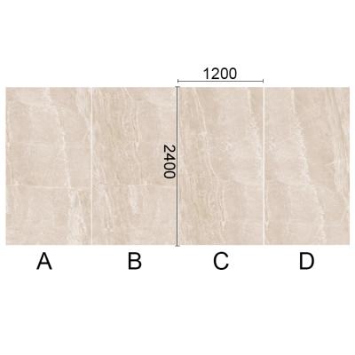 China Artemis Glazed Metallic Tiles Glazed Ceramic Porcelain Tile 1200x2400 Marble Flooring Tiles for sale