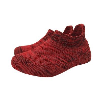 China Kids Ruffle Knitted Sports Bump Casual Breathable Knitted Sock Shoes Running Elastic Fabric Upper for sale