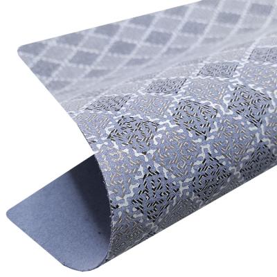 China Wholesale New Trend Luxury Plaid Waterproof Recycled PU Synthetic Leather Fabric for sale