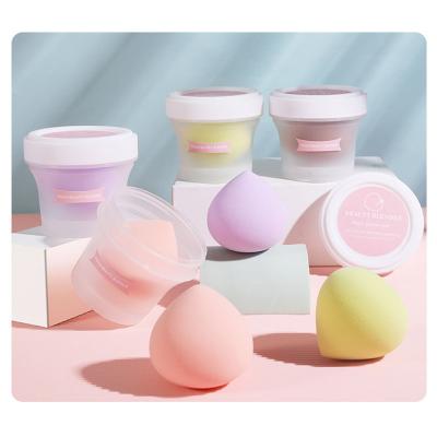 China Free Samples Private Label Makeup Sponge Makeup Sponge Base Super Soft Makeup Sponge Cute Peach Roll Puff for sale