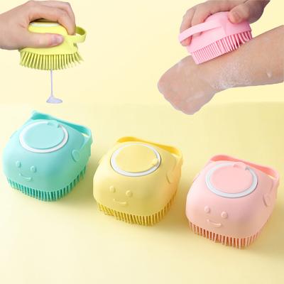 China For commercial & Home Use Top Selling 2021 New Product BPA Free Baby Shower Silicone Massage Brush Deep Cleaning for sale