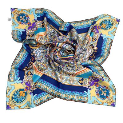 China Digital Printing Silky Feeling Customized Silk Scarves for sale