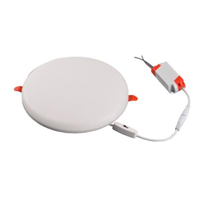 China High Lumen (>80lm/w) Round 10w 32w Lighting Indoor Switch Panel Led Frameless Bedroom Light for sale