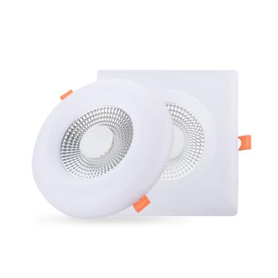 China Driver: isolated recessed round mimic COB led 18w 3 in panel lights 1 panel lights for sale