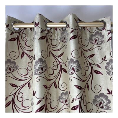 China Hot Sale CC-ZH-001 Anti-static Blackout Jacquard Curtains Cation Blackout Fabric For Living Room for sale