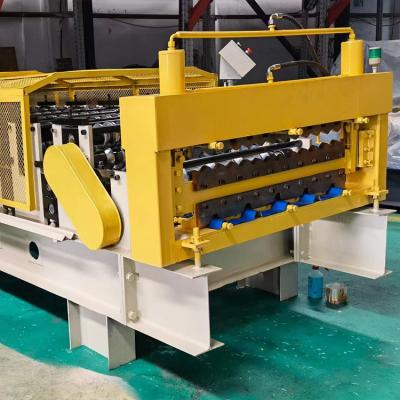 China Building Construction Wholesale Production Capacity 15-30m/Min Metal Roofing Color Steel Tile Roll Forming Machine for sale