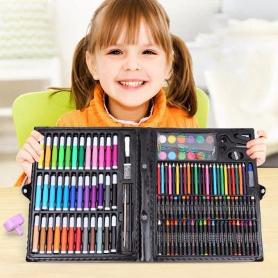 China Fashionable Promotional Custom Artist Crayon Drawing Paint Easel Brush Pen Student Kids Back to School Gift Kit Stationery for sale