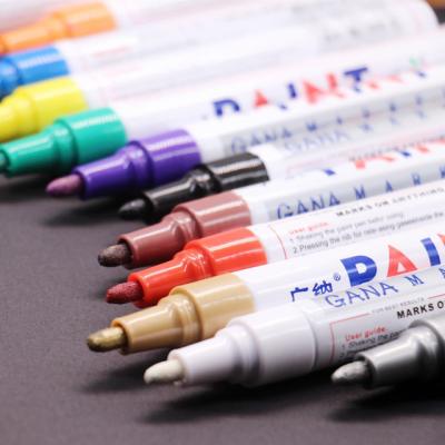 China Hot Selling 12 Color Permanent Black School Paper Pen Car Tire Paint Marker Graffiti Album Pens Amazon STA Acrylic Paint Marker Pen for sale