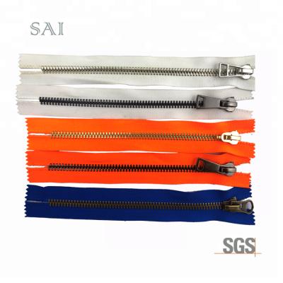 China 8# viable custom open end rpet metal zipper for sale