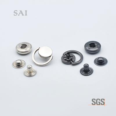 China Sustainable Wholesale 831# 18mm 4 Part Personality Pull Ring Spring Snap Button for sale