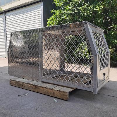 China Ute Canopy Half Dog Box Canopy Flat Aluminum Dog Or Dog Tools Half Cage Tool Box 1780x700x860 for sale