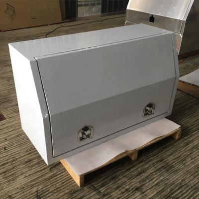 China Steel Tools Storage W1210*D500*H700mm Ute Tool Box Full Open White Lid for sale