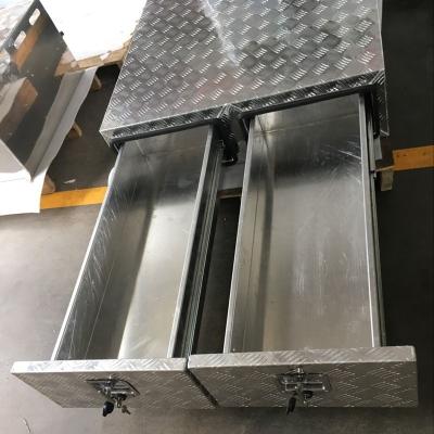 China Underbody Tool Box 2100 x750x170mm Tool Storage Sliding Drawer For Ute Galv Steel for sale