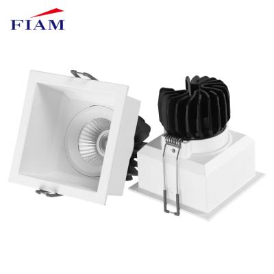 China Zhongshan Modern Aluminum Frame Gallery Round Square 12w Recessed Led Spotlight for sale