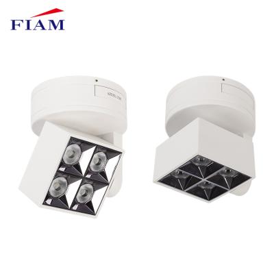 China Factory Price Modern Energy Saving Surface Mounted 10watt Indoor Square Rotatable Led Downlight for sale