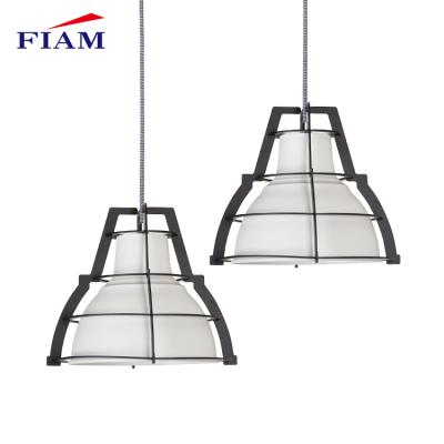 China Modern Hanging Pendant Lights E27 60w Dining Room Decoration Black White Custom Modern Chandeliers for sale