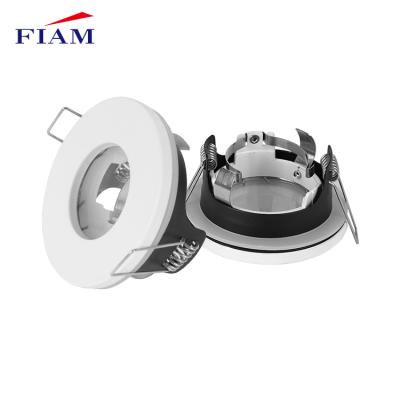 China Modern New Arrival Matt White Aluminum Gu 10 G5.3 Mr16 Round Led Downlight Luminaire for sale