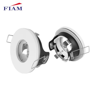 China Modern New Arrival Matt White Aluminum Gu 10 G5.3 MR16 Round Led Lighting Fixture for sale