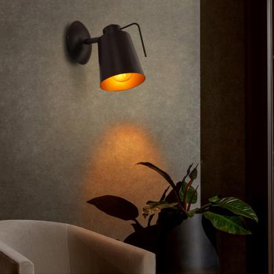 China Modern Hotel Bedroom Adjustable Angle 60w E27 Mounted Bedside Reading Indoor Wall Lamp for sale