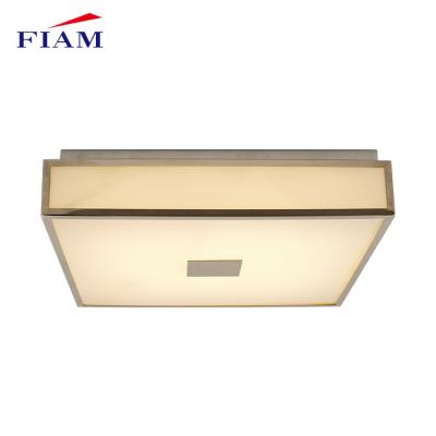 China Modern Rectangular E27 60w Ceiling Light Fixture High Quality Steel Exterior Mounted Glass Exterior for sale