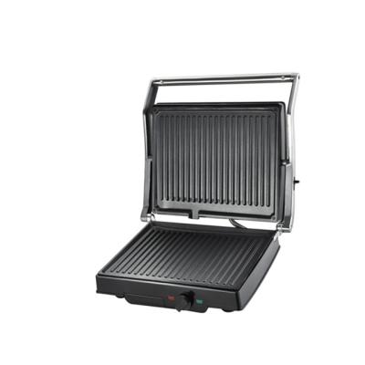 China Non-Stick Coating For Professional 220V Electric Chamber Stainless Steel Contact Grill Easy Clean Panini Maker for sale