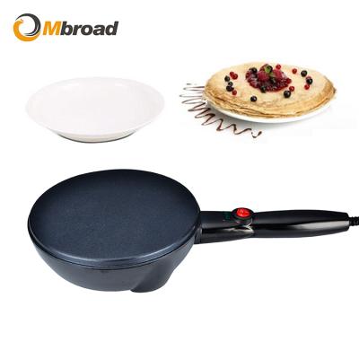 China Non-stick Coating for 900W 220V Mini Electric Pancake Maker Crepe Aluminum Black Stick Easy Clean Home Use for sale