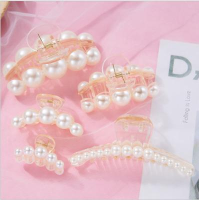 China 2021 New Style Central Institute Of Statistics Pearl Hairpin Korea European And American Single Back Hair Accessories Hair Clips Main Women's Hair Clip for sale