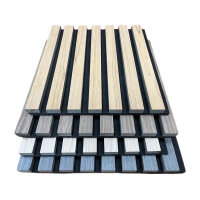 China Modern slatted wood wall panel slat wood panels for interior wall decor  wood slats wall panels for sale