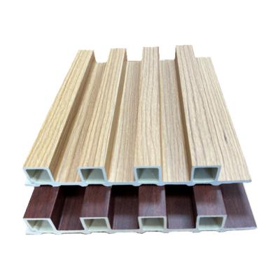 China Contemporary Wood grain wpc wallboard cladding high quality wood plastic wpc wallboard decoration design for sale