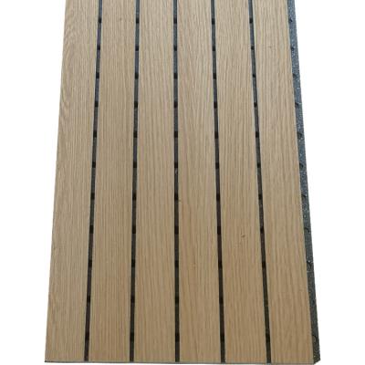 China Modern Ceramic Aluminum Sound Absorbing Board Class A Fireproof And Moisture Proof Perforated Groove Wood Sound Absorbing Panel for sale