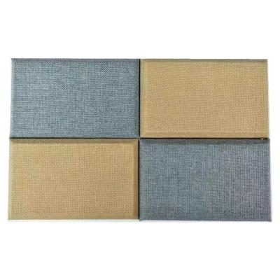 China Modern Best Selling600 * 600mm Custom Colored Fiberglass Cloth Sound Absorbing Panel for sale