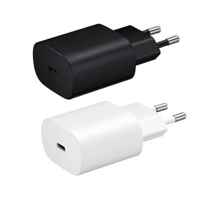 China USB C Charger Plug Factory Price EU/US/UK USB C Charger Palladium Super Fast Charger For Samsung Galaxy Note 10 S20 S21 S22 Block Type C Cube Wall Charger for sale