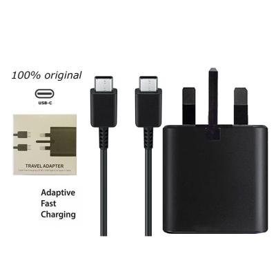 China Original USB C Charger Plug Palladium 25W Super Fast Charging USB C Charger Plug Type To USB C Cable 3A C Power Adapter For Samsung Galaxy Note 20 10 S20 Ultra for sale