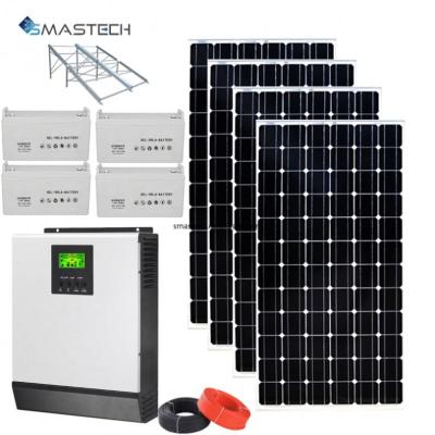 China Home Solar PV System 5kw 1KW 2KW 3KW 5kw 5000 Watt Solar Panel 5kva Solar Power System for sale