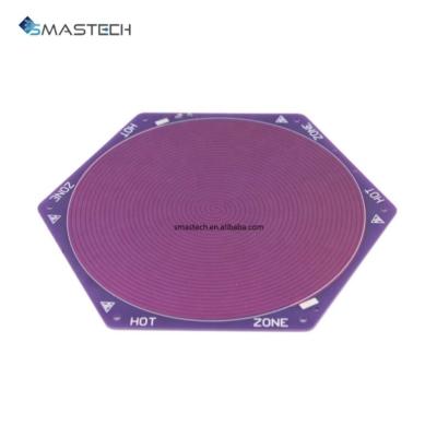 China Decoding Panel 3D Printer Accessories PCB Purple Hot Bed Hexagonal Hot Bed for sale