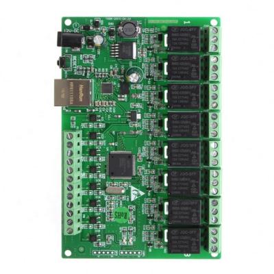 China . 8 Channel Relay Network IP Relay Web Relay Dual Control Ethernet RJ45 Interface for sale