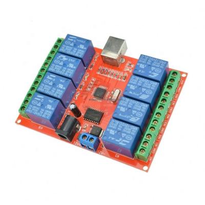 China With Shell 12V 8 Channel Relay Module USB Programmable Computer Control For Smart Home for sale